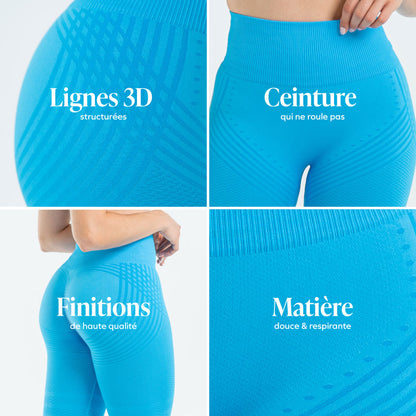 Legging 3D | Bleu