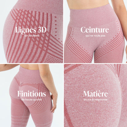 Legging 3D | Rose Pastel