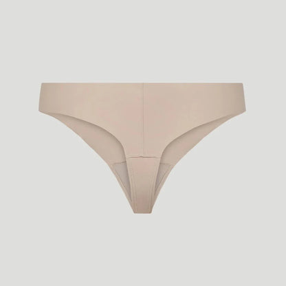 Tanga taille mi-haute nude (Lot de 3)
